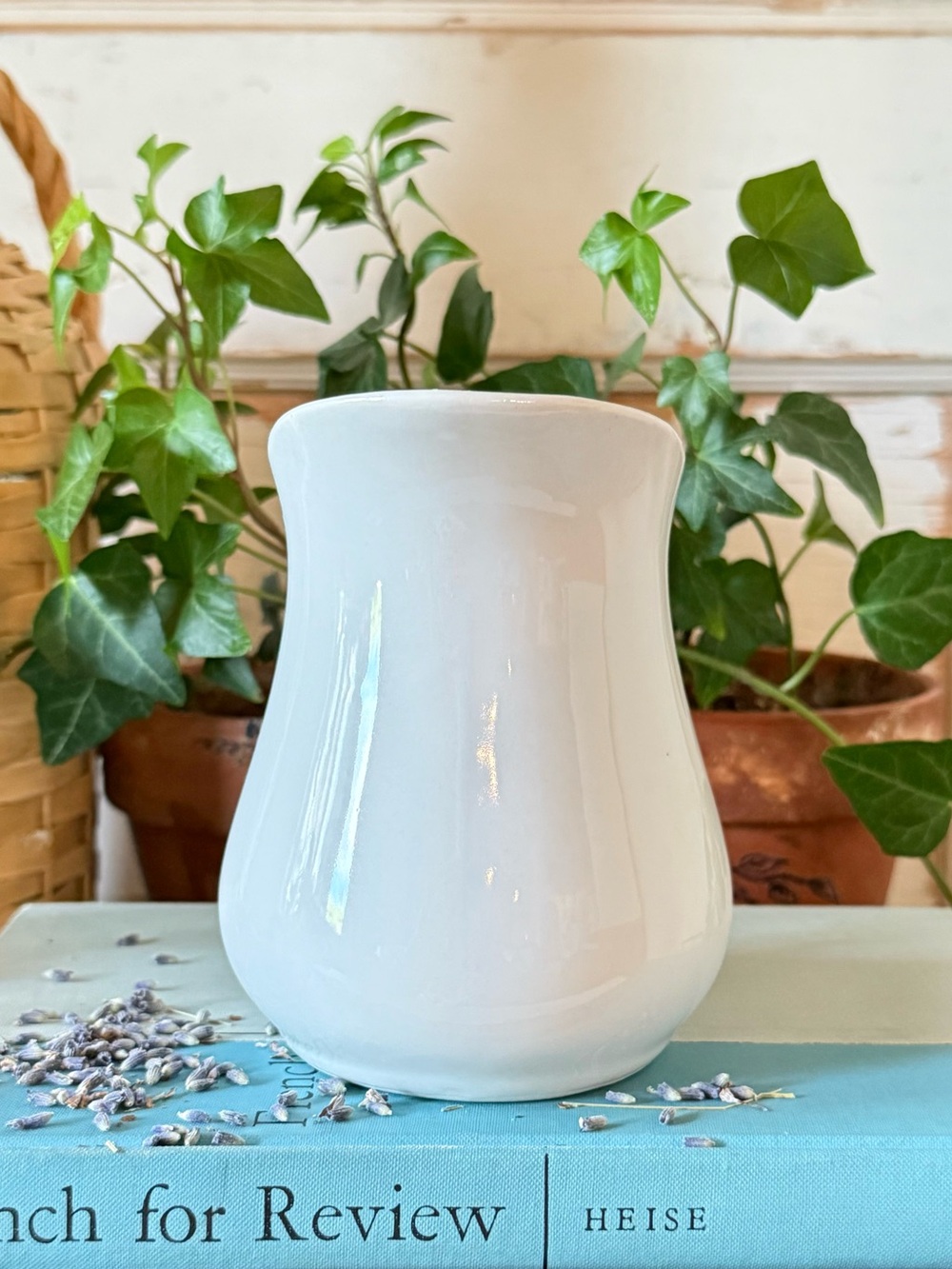 Vintage Ironstone Small Pitcher, White - Picture 5 of 8